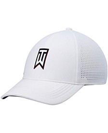 Men's White Tiger Woods Legacy91 Performance Flex Hat