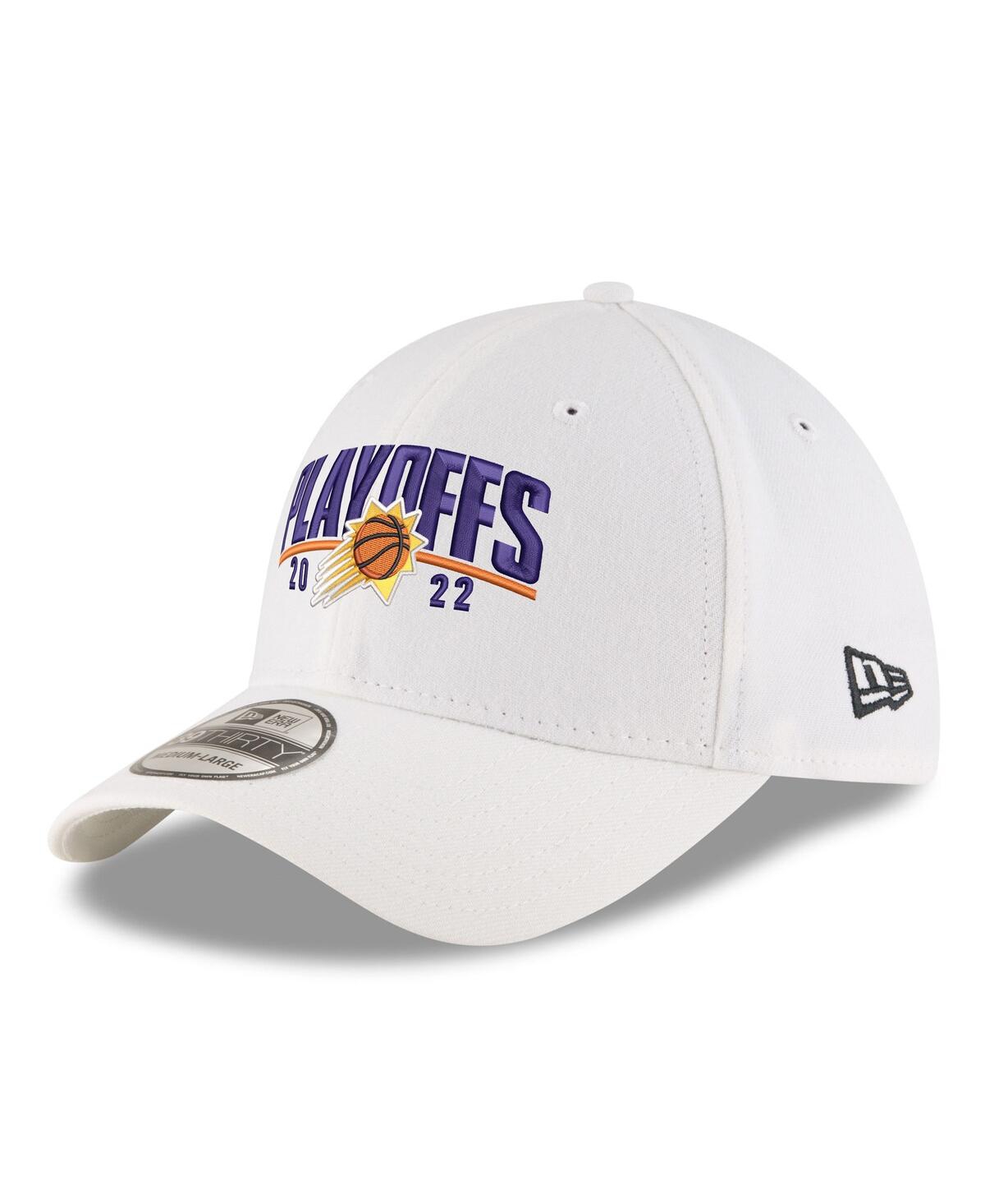 Shop New Era Men's  White Phoenix Suns 2022 Nba Playoffs Arch 39thirty Flex Hat