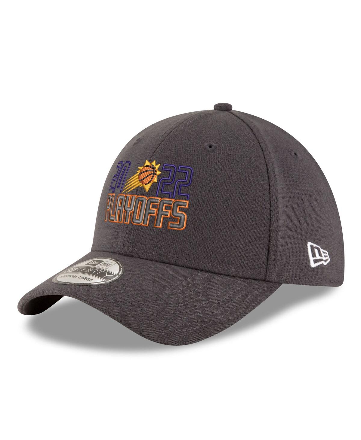 Shop New Era Men's  Gray Phoenix Suns 2022 Nba Playoffs Bubble Letter 39thirty Flex Hat