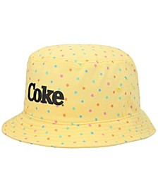 Men's Yellow Coca-Cola Home Skillet Bucket Hat