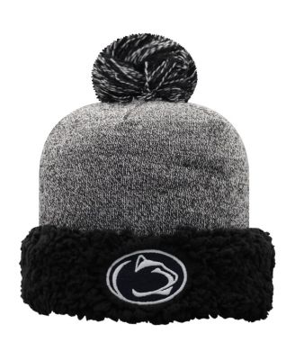 Women's Black Penn State Nittany Lions Snug Cuffed Knit Hat with Pom