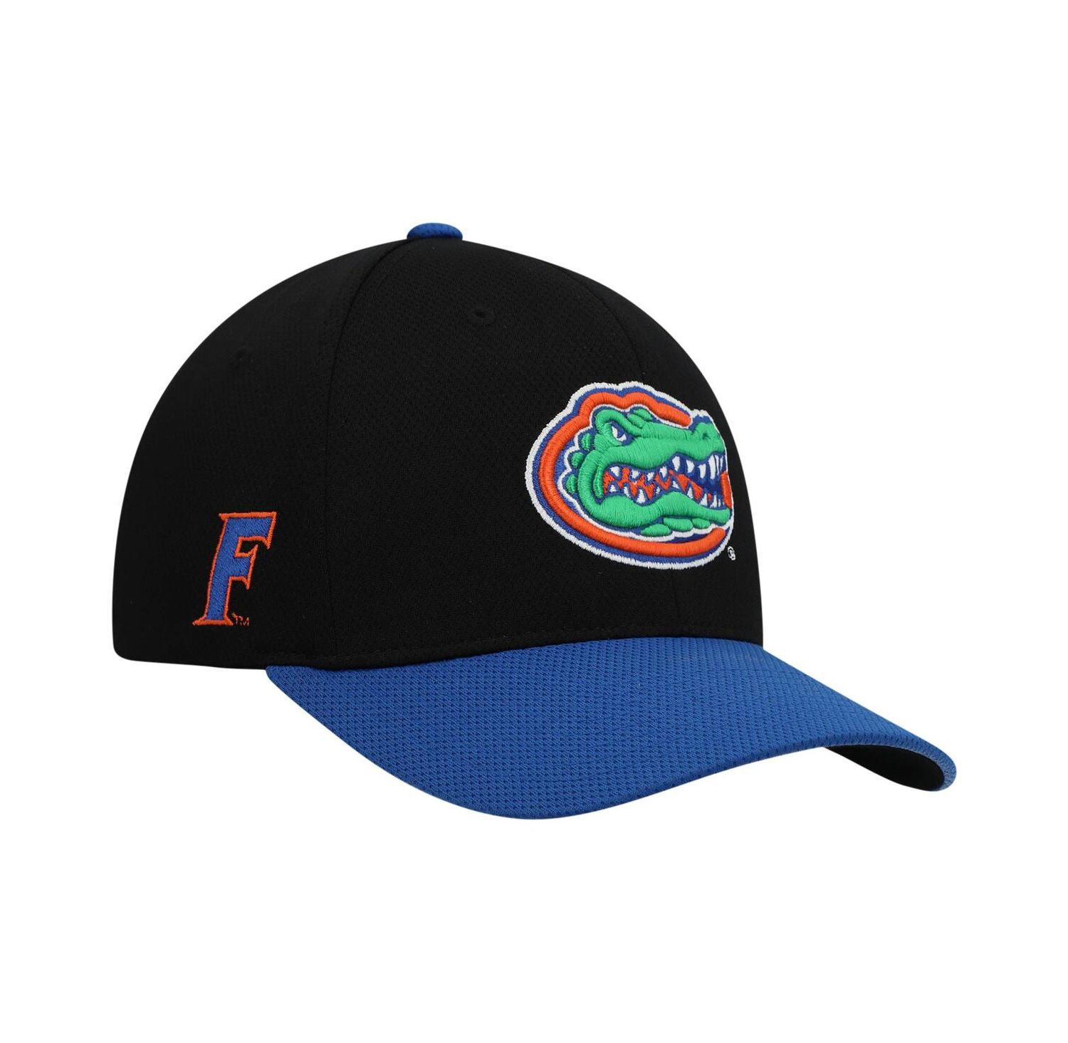 Men's Black, Royal Florida Gators Two-Tone Reflex Hybrid Tech Flex Hat