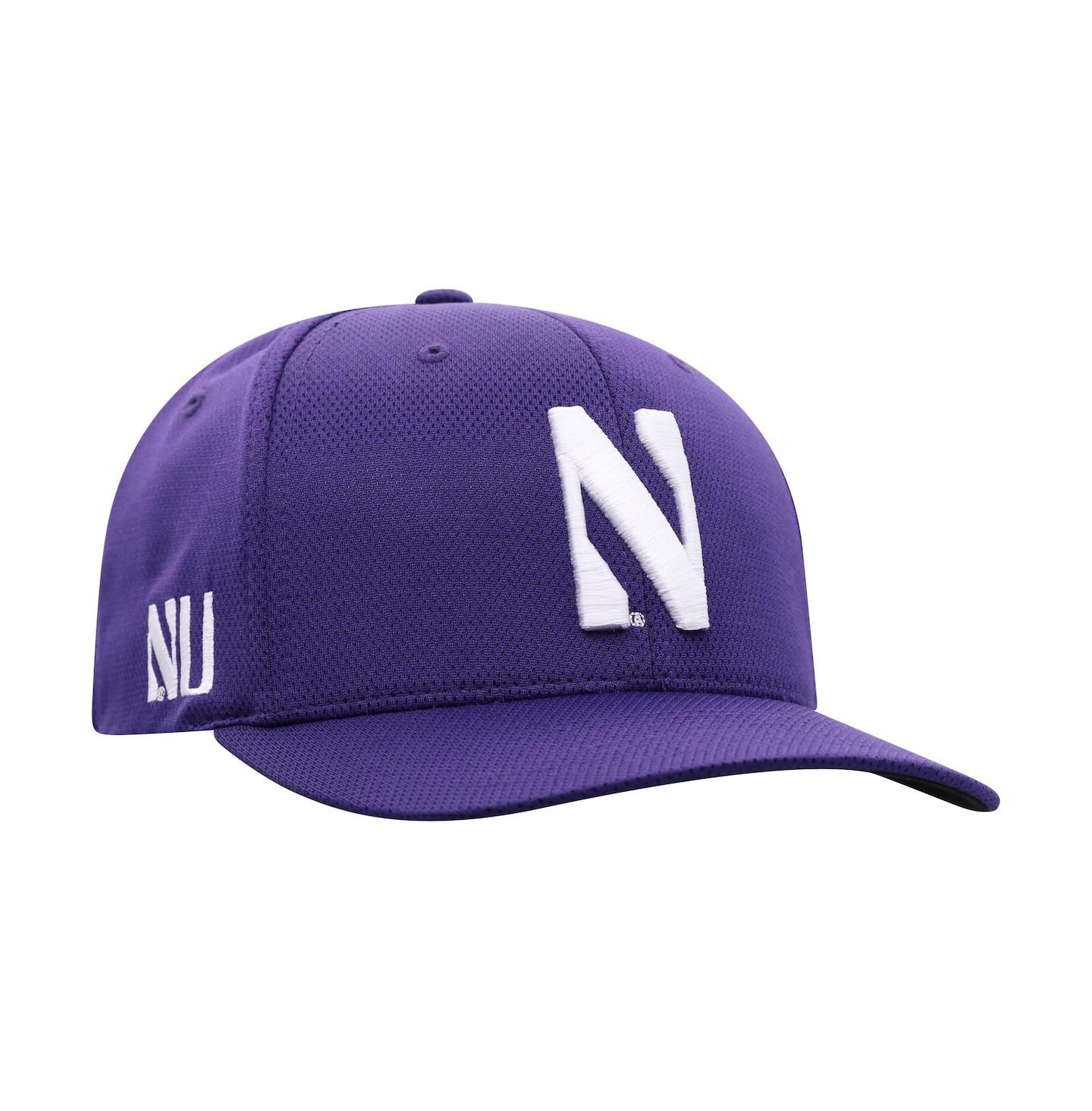 Мужская кепка Top of the World Purple Northwestern Wildcats Reflex Logo Flex Hat — фото 3