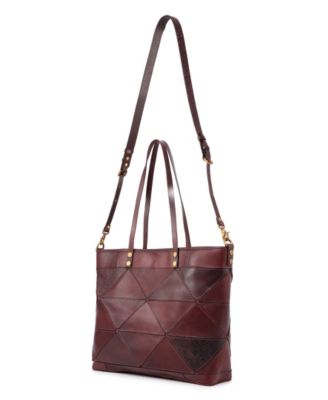 Women's Genuine Leather Prism Tote Bag