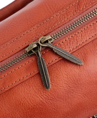 Mini Trunk Leather Top Handle Crossbody Bag