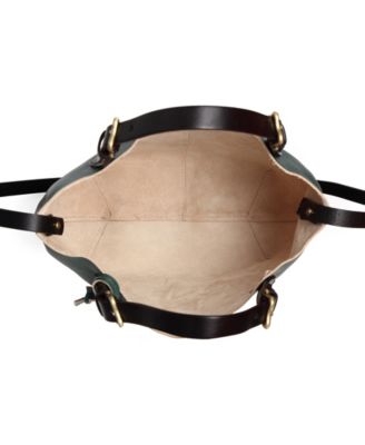 Women's Genuine Leather Dip Dye Tote