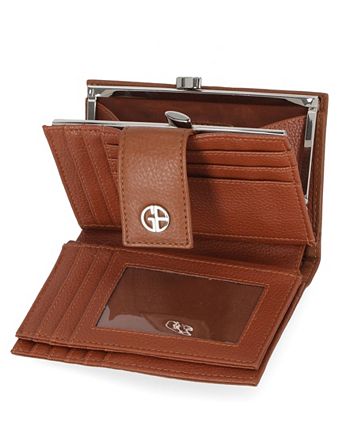 Leather wallet Giani Bernini Brown in Leather - 27264353