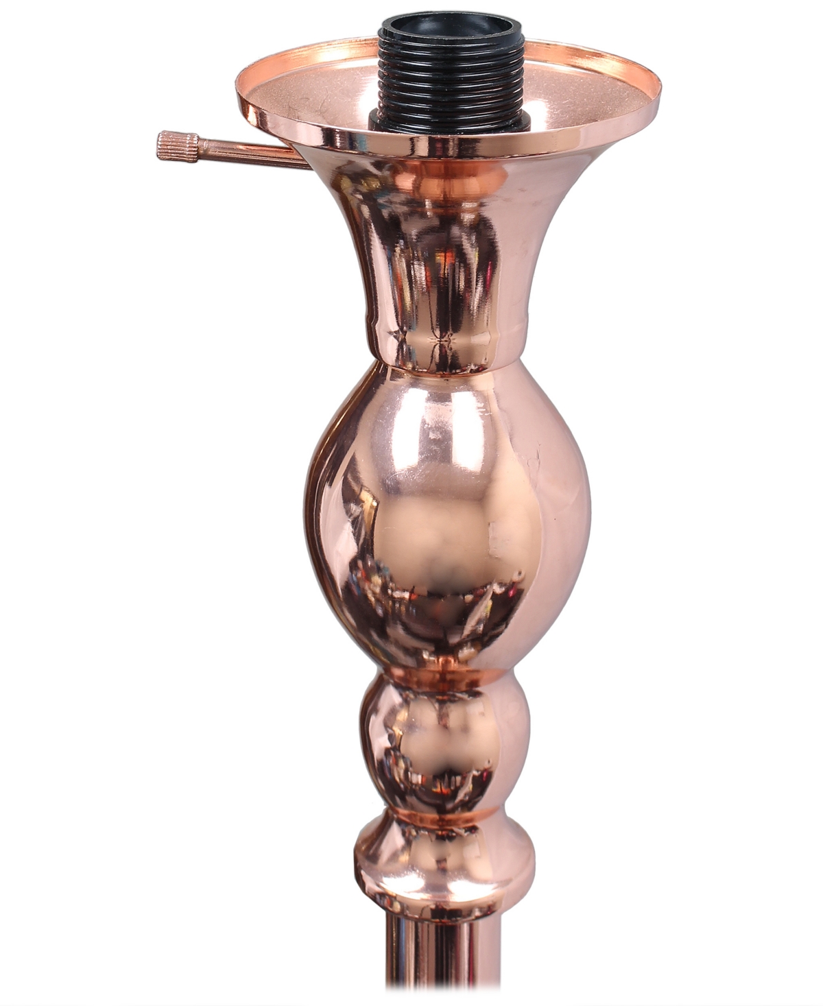 Elegant Designs 1 Light Torchiere Floor Lamp - Rose Gold-Tone