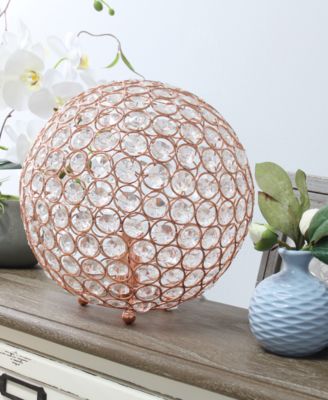 Elipse 10" Crystal Ball Sequin Table Lamp