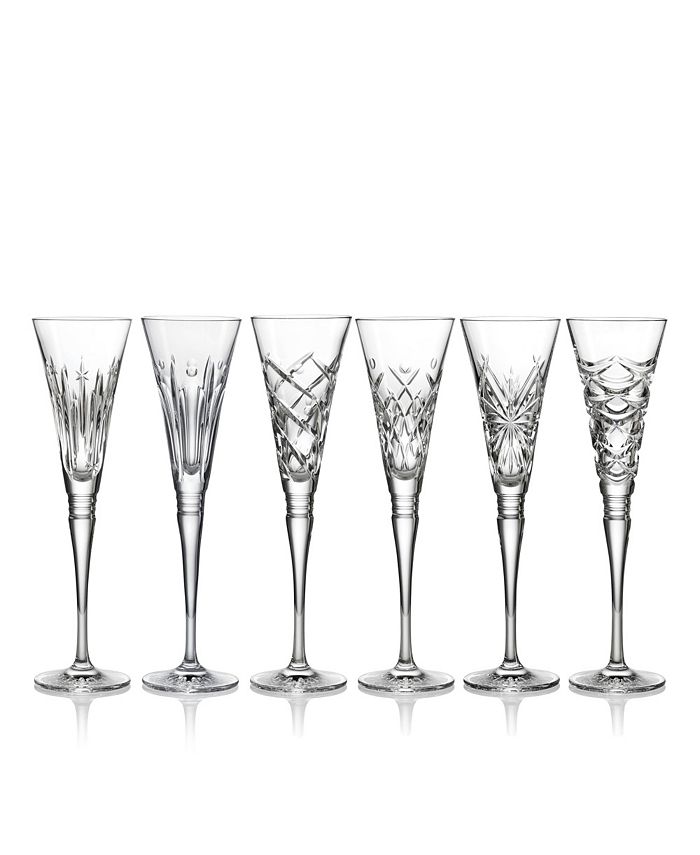Waterford Winter Wonders Flutes Glass Set, 6 Pieces Macy's