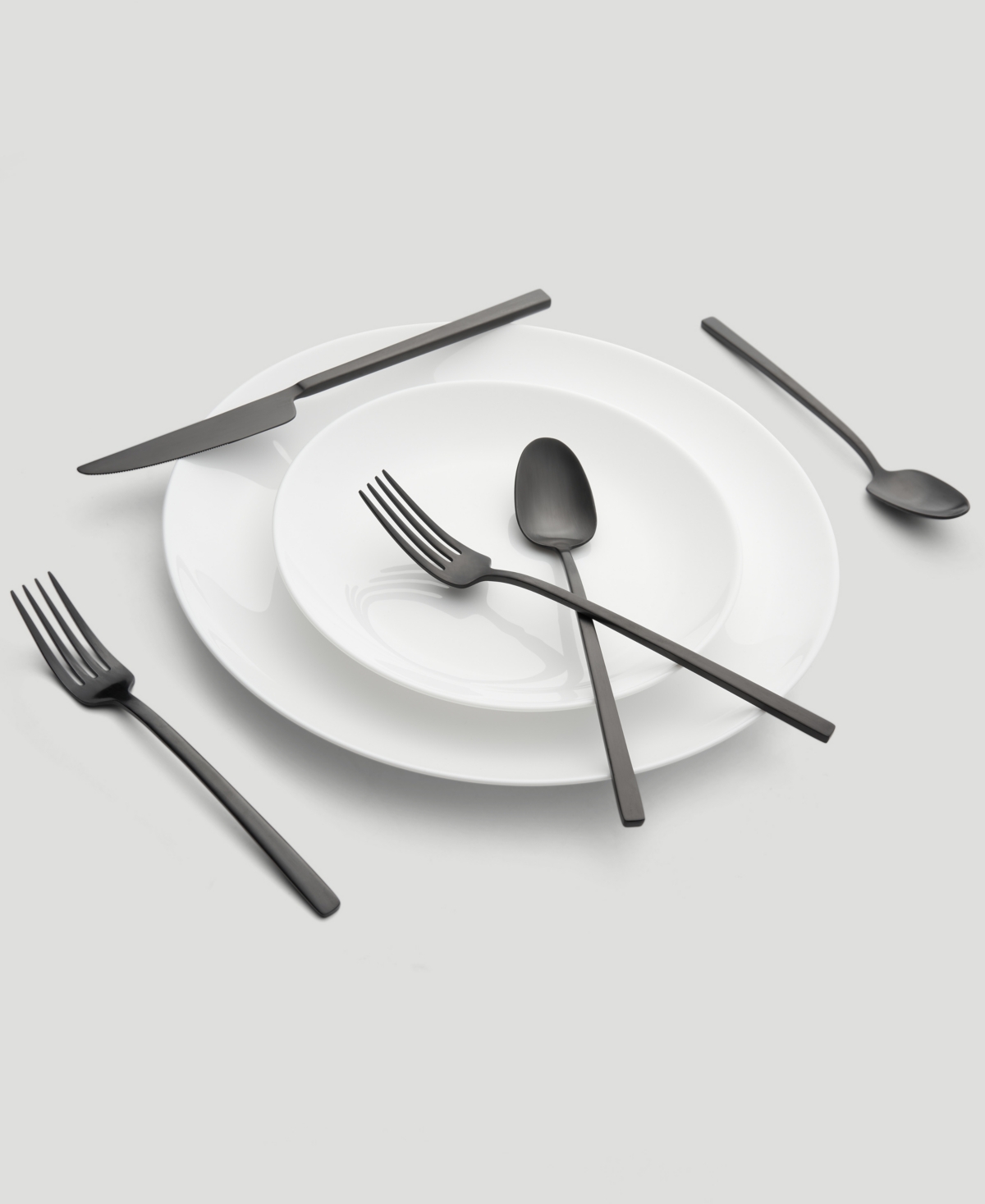 Cambridge Silversmiths Damaris Black Satin Flatware Set, 20 Piece