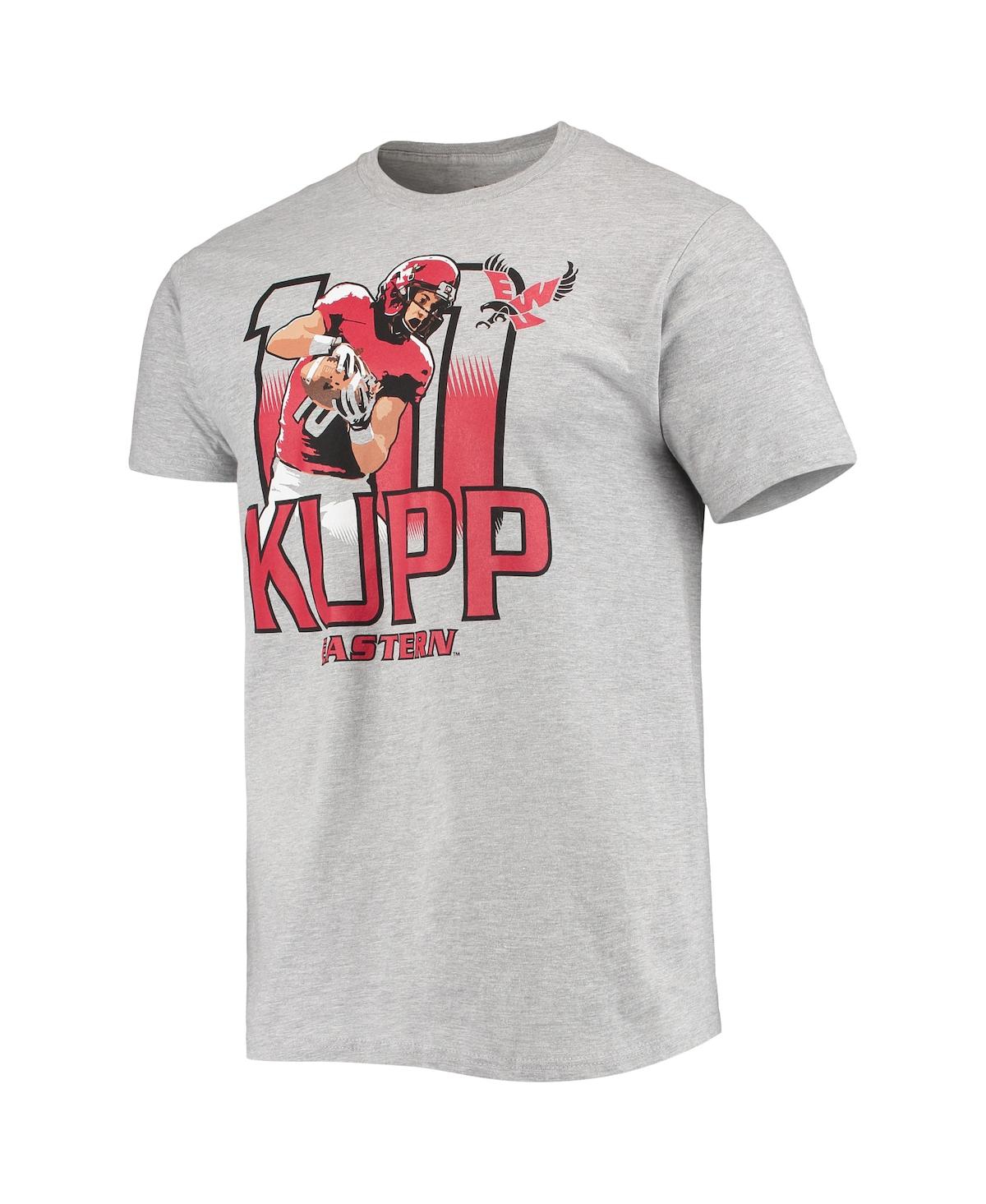 Shop Retro Brand Men's Original  Cooper Kupp Heathered Gray Eastern Washington Eagles Player T-shirt