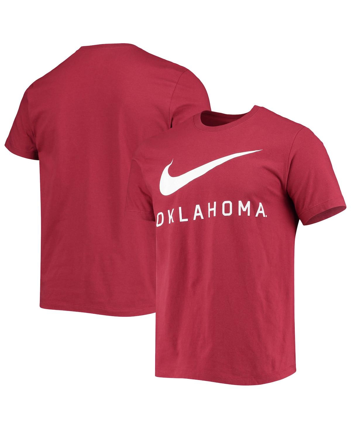 Men's Nike Crimson Oklahoma Sooners Big Swoosh T-shirt