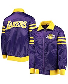 Men's Purple Los Angeles Lakers The Captain Ii Full-Zip Varsity Jacket