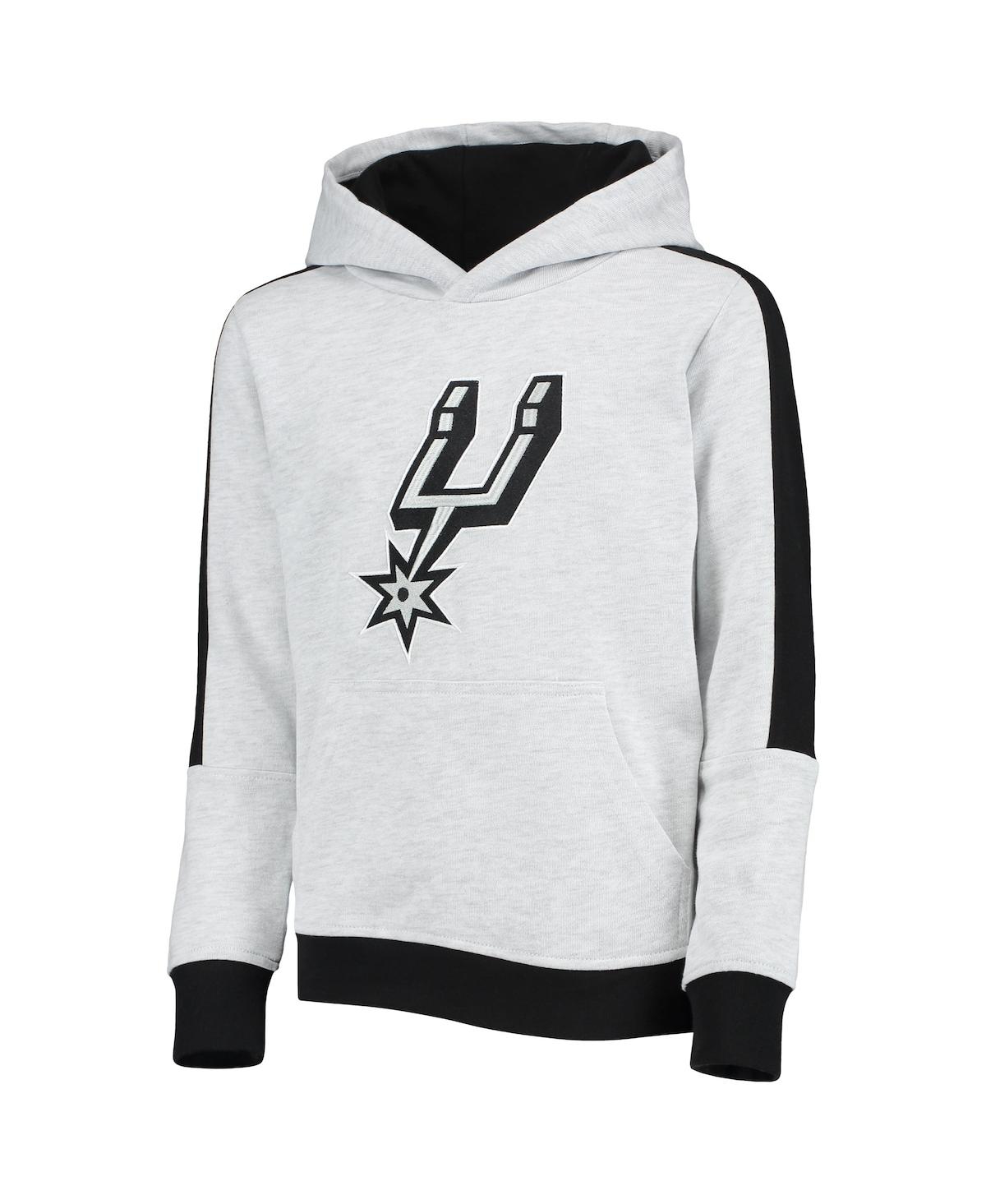 Shop Outerstuff Big Boys Heathered Gray San Antonio Spurs Lived In Pullover Hoodie