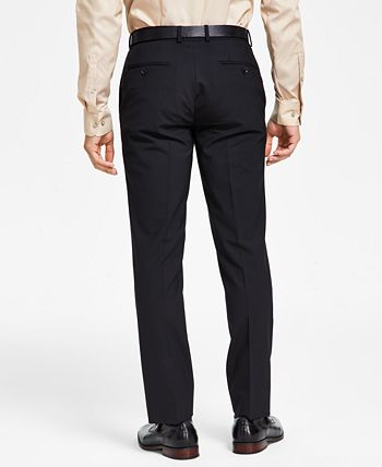 Bar III Men's Slim-Fit Red Solid Suit Pants, Created for Macy's - Macy's