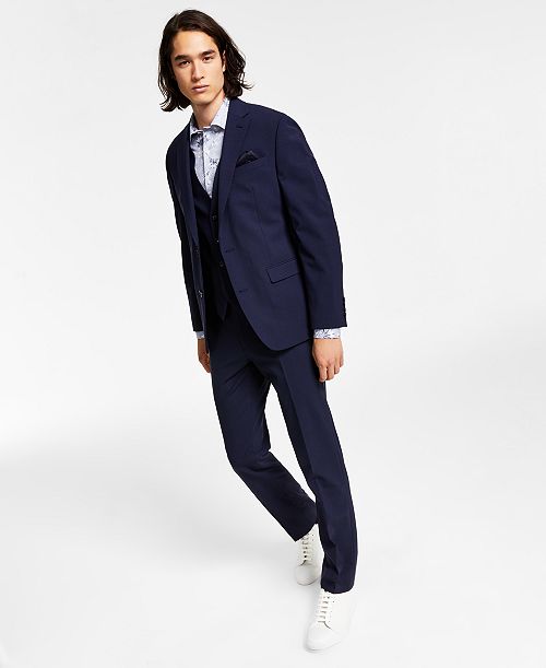 alfani Bar III Men's Slim-Fit Solid Wool Suit Separates Created for Macy's Men's Fashion & Accessories