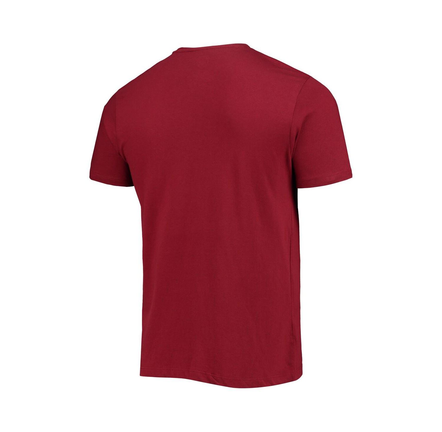 Men's Burgundy Washington Commanders Wordmark Imprint Super Rival T-shirt