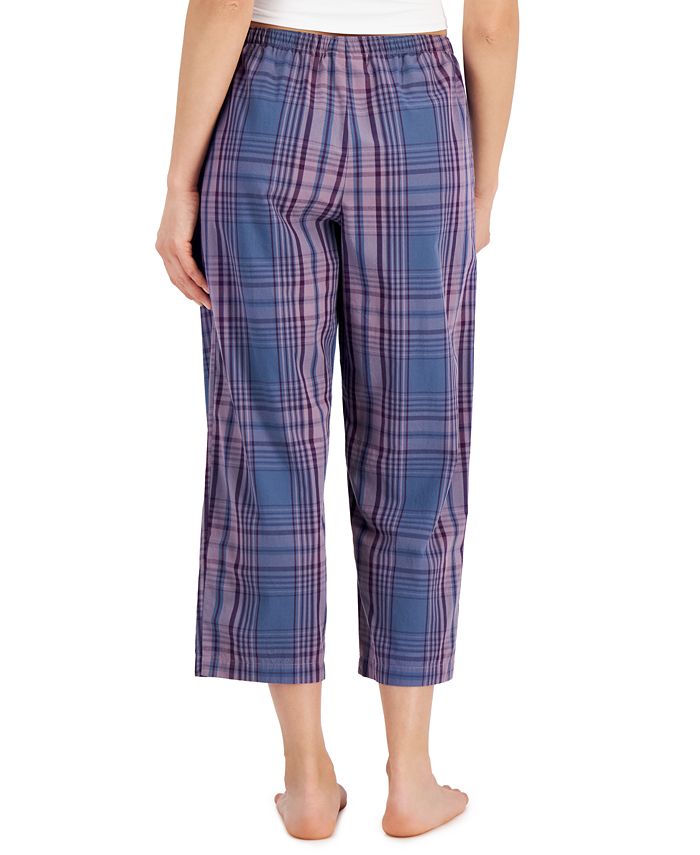 Charter Club Women's Woven Cotton Capri Pajama Pants, Created for Macy ...