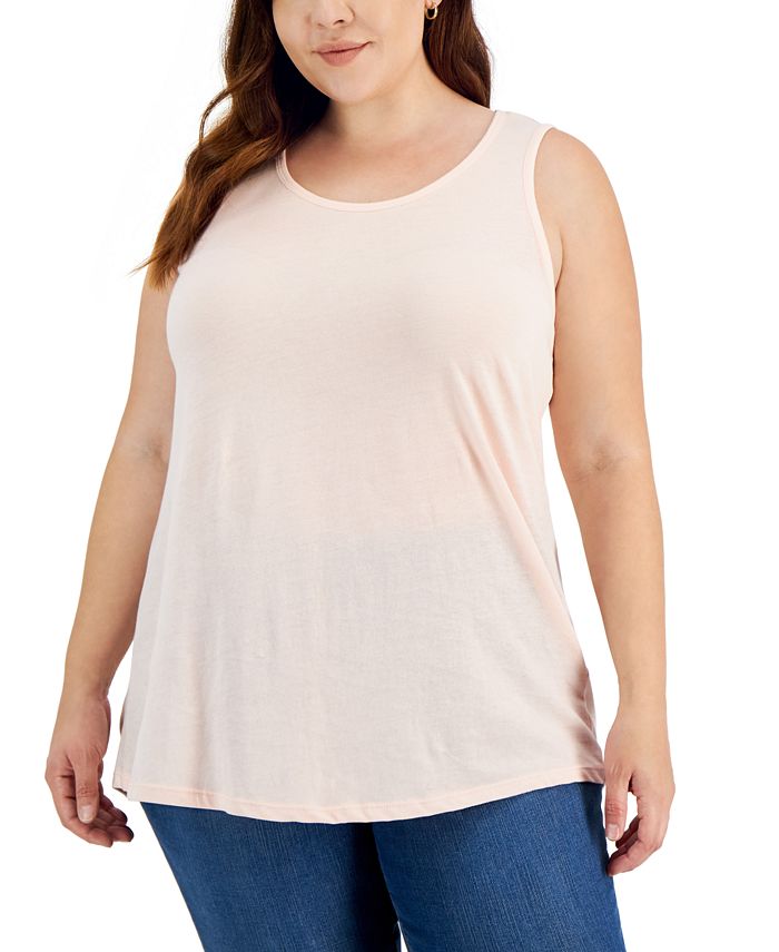 Women's Plus Size Cotton Tank Top