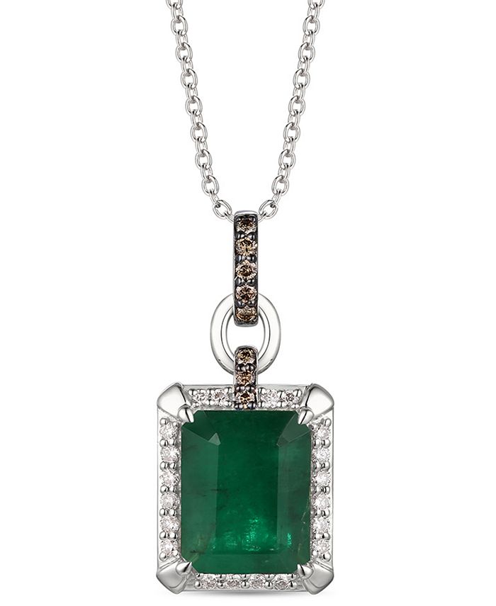 Levian emerald necklace sale