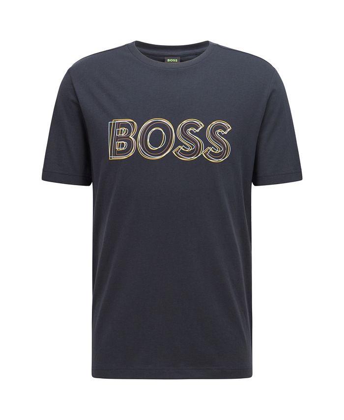 Hugo Boss BOSS Men's Regular-Fit T-Shirt & Reviews - Hugo Boss - Men ...