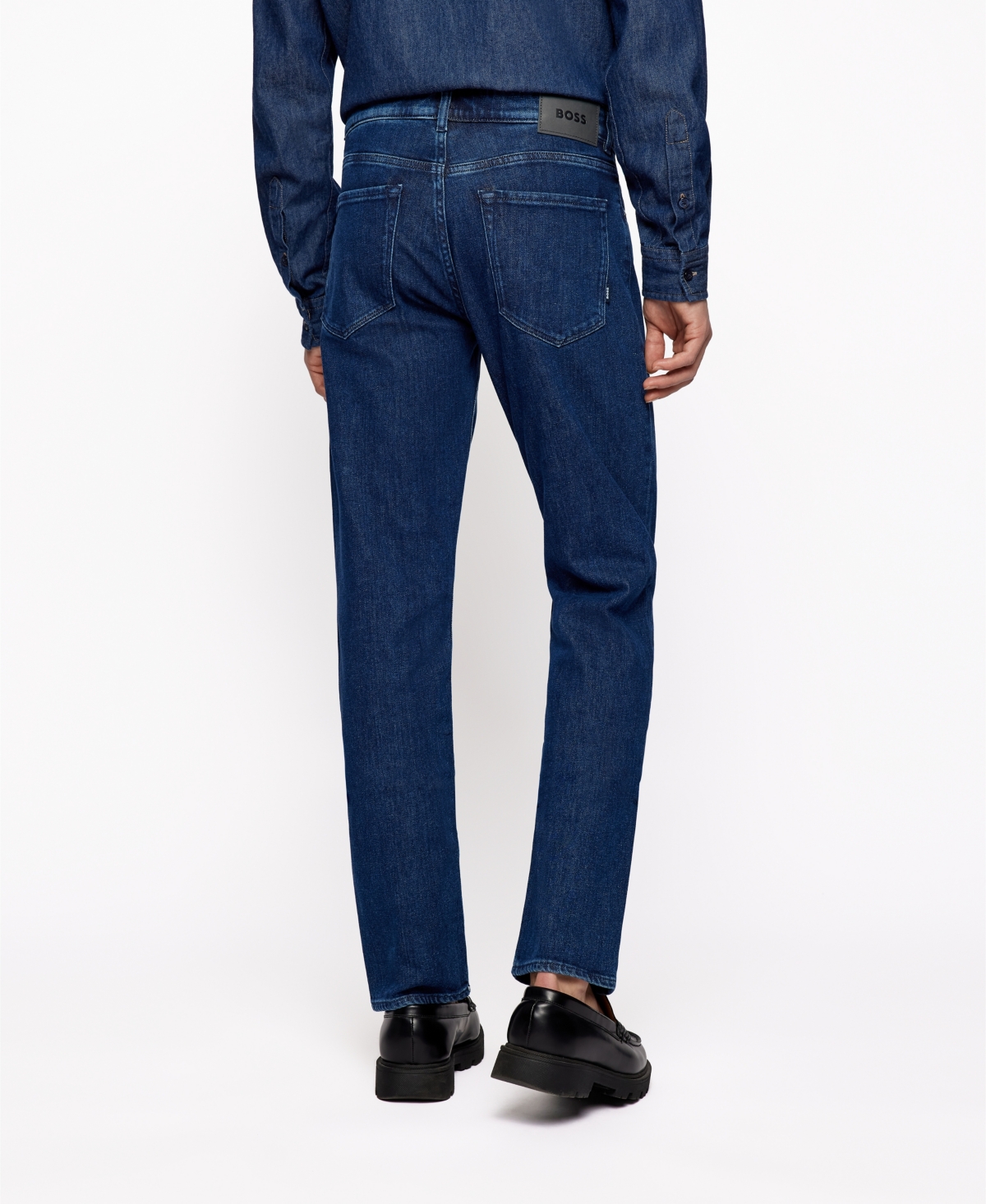 Shop Hugo Boss Boss By  Men's Regular-fit Jeans In Bright Blue