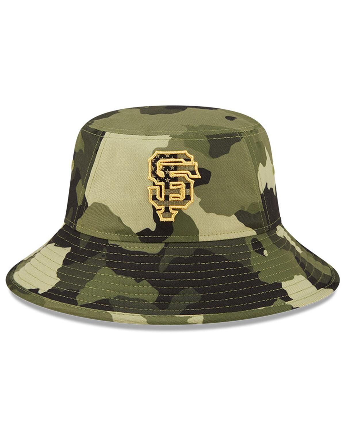 Shop New Era Men's  Camo San Francisco Giants 2022 Armed Forces Day Bucket Hat
