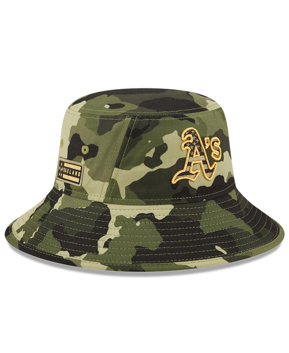 Shop New Era Men's  Camo Oakland Athletics 2022 Armed Forces Day Bucket Hat