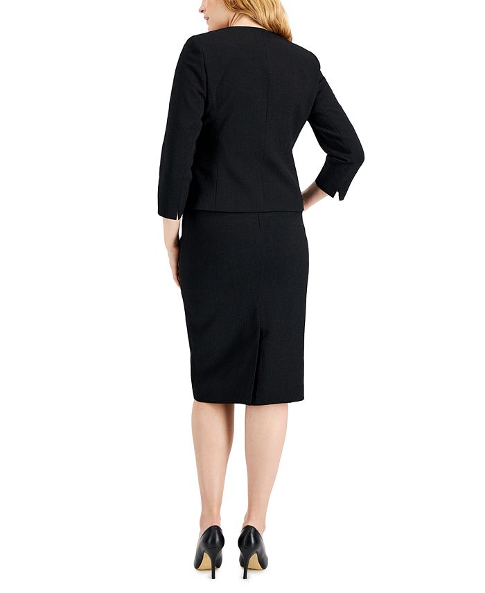 Le Suit Women's Snap Front Skirt Suit, Regular and Petite Sizes - Macy's