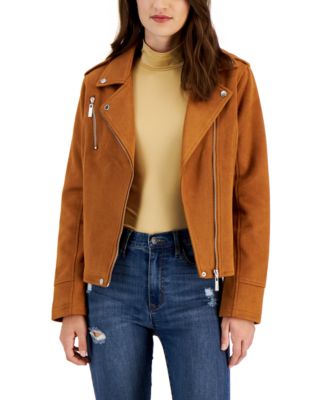 Macy's faux suede jacket best sale