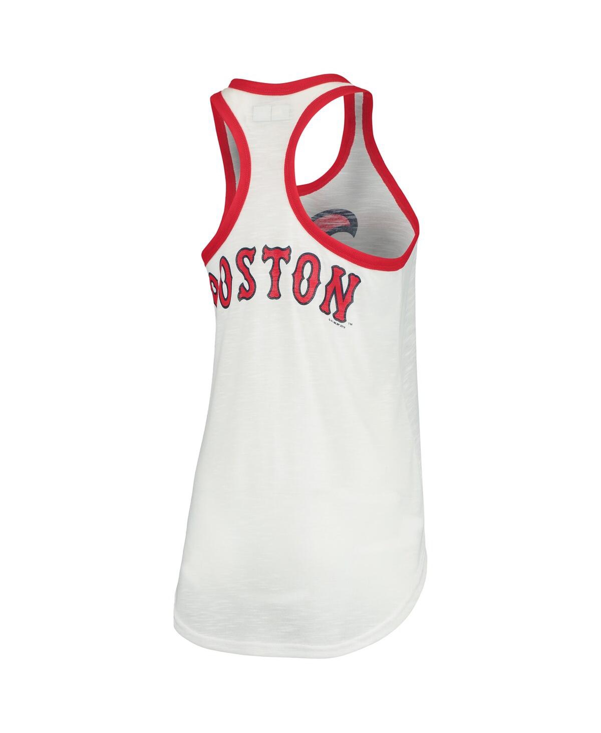 Women's G-iii 4Her by Carl BanksBoston Red Sox Tater Racerback Tank Top - White
