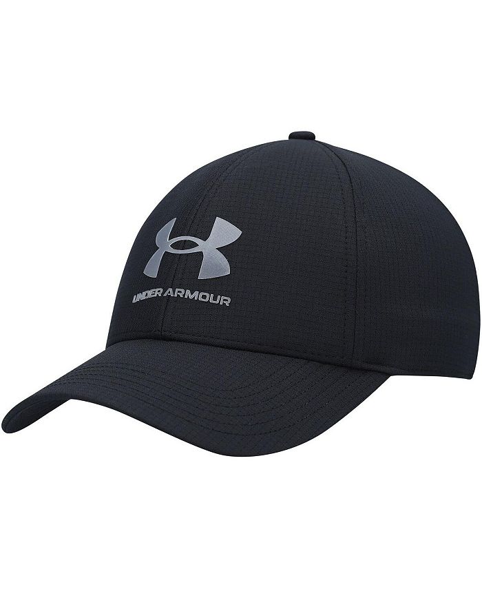 Under Armour Men's Black Logo Performance Flex Hat - Macy's