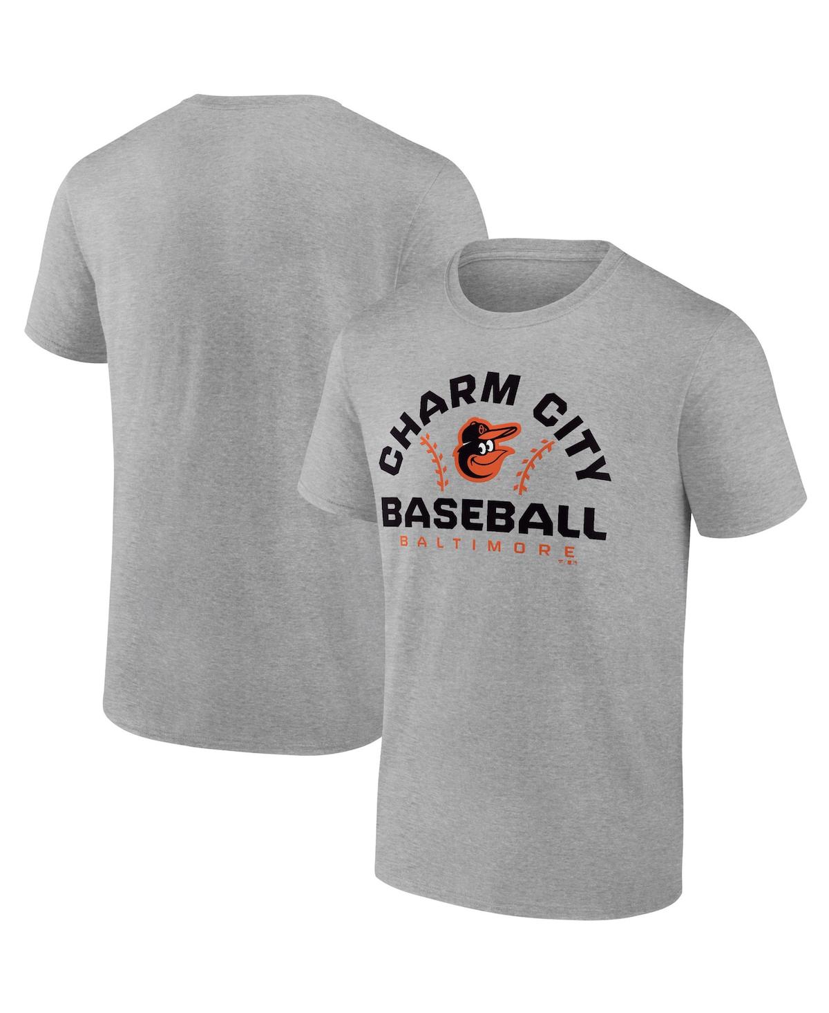 Men's Fanatics Branded Heathered Gray Chicago White Sox Big & Tall Secondary T-Shirt
