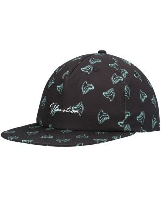 Men's Black Toothy Snapback Hat