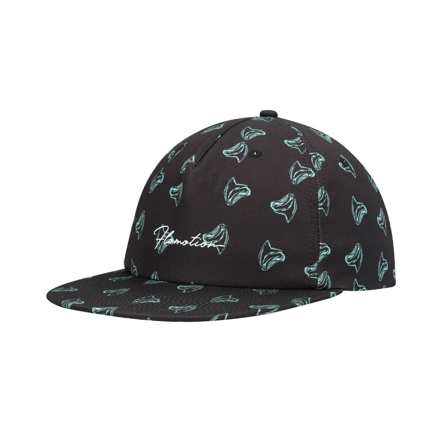 Men's Black Toothy Snapback Hat