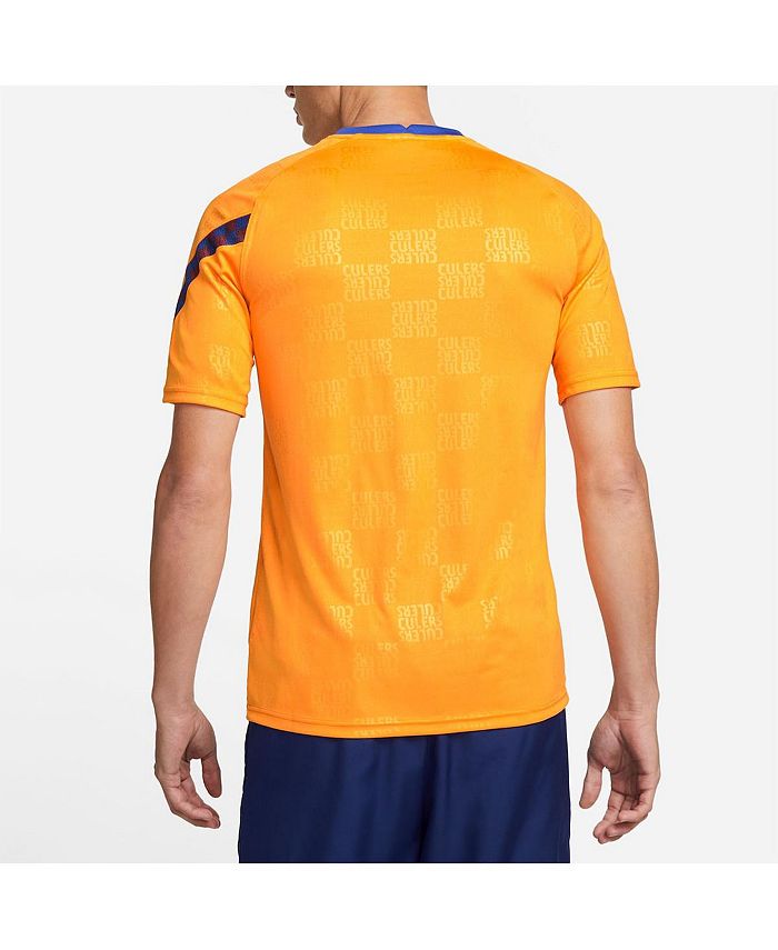 Nike Men's Orange Barcelona 2021/2022 Pre-Match Performance Top - Macy's