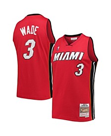 Men's Dwyane Wade Red Miami Heat 2005-06 Hardwood Classics Swingman Jersey