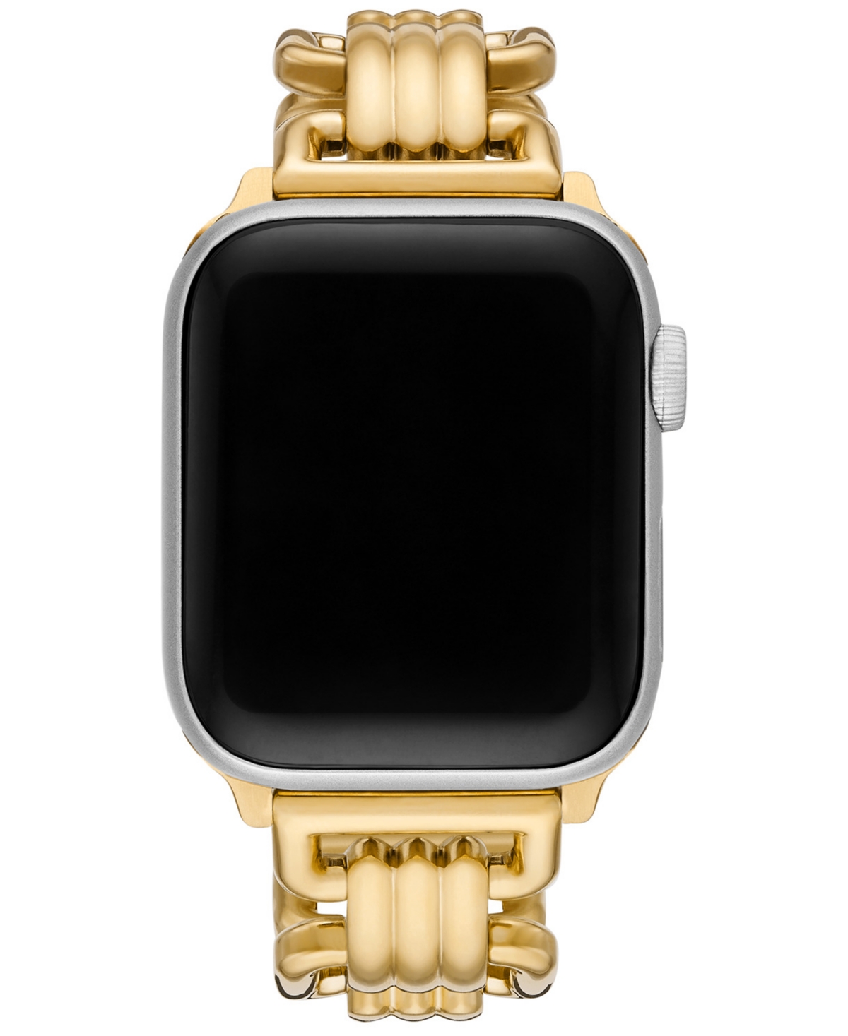 Shop Tory Burch Gold-tone Stainless Steel Jewelry Link Bracelet For Apple Watch 38mm/40mm