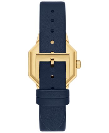 Tory Burch Women's The Sawyer Blue Leather Strap Watch 28mm & Reviews - All  Watches - Jewelry & Watches - Macy's