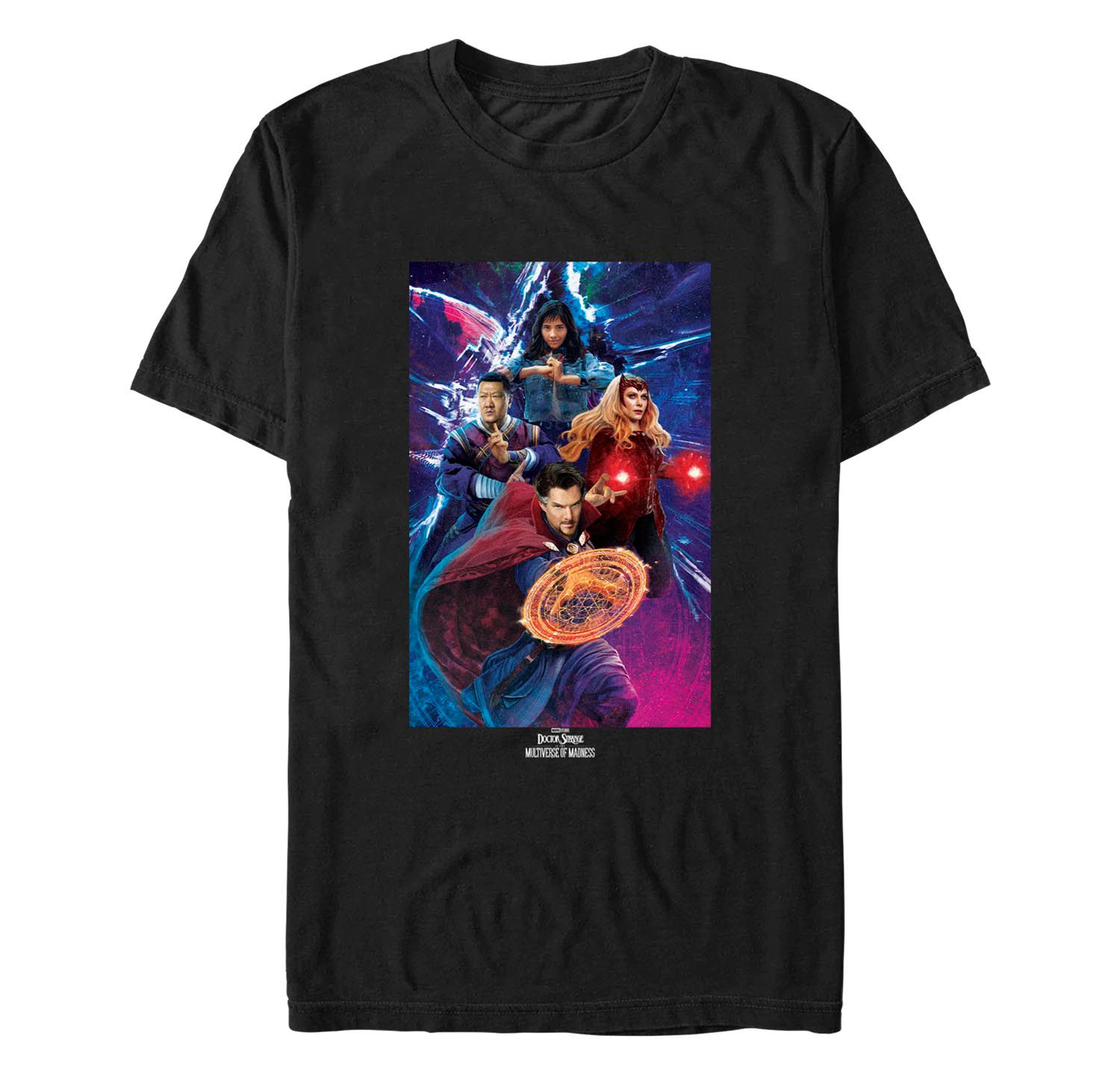 Men's Likeness Doctor Strange Movie 2 Doctor Strange Group Shot Short Sleeve T-shirt
