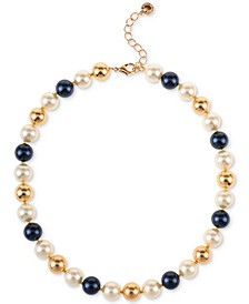 Gold-Tone Imitation Pearl Strand Necklace, 16" + 2" extender, Created for Macy's