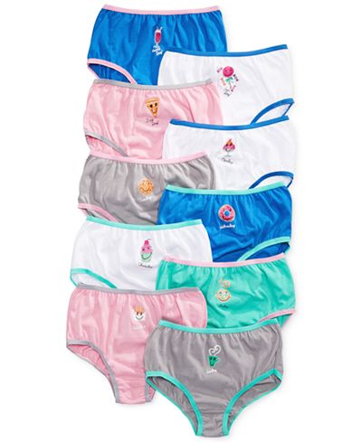 Maidenform Girls' or Little Girls' 10-Pack Cotton Briefs