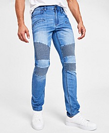 Men's Herbie Skinny Fit Moto Jeans, Created for Macy's 