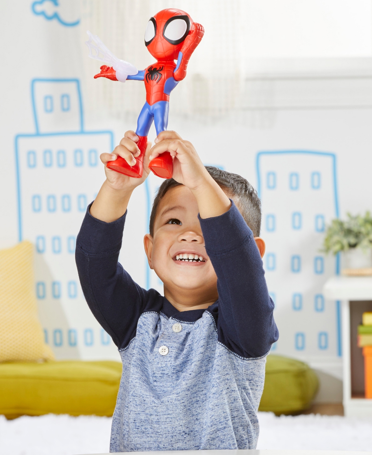 Spidey And His Amazing Friends Marvel  Supersized Spidey Action Figure In No Color
