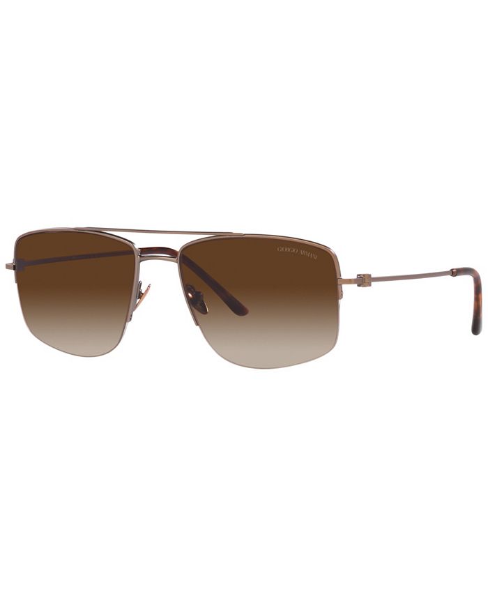 Giorgio Armani Men's Sunglasses, AR6137 57 - Macy's
