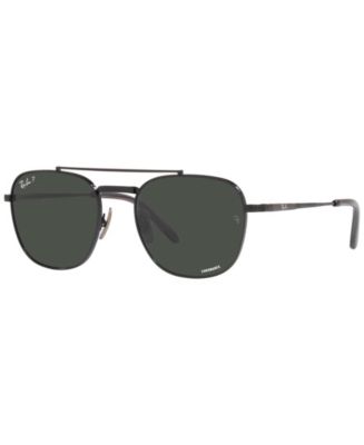 Ray-Ban Unisex Polarized Sunglasses, Frank II Titanium 51 - Macy's
