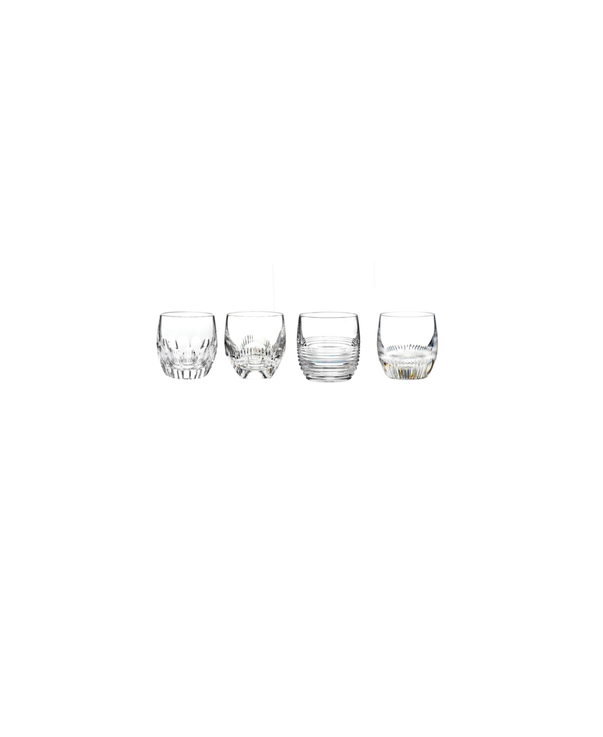 Waterford Mixology Mixed Tumbler 4 Piece Glass Set, 9 oz In No Color