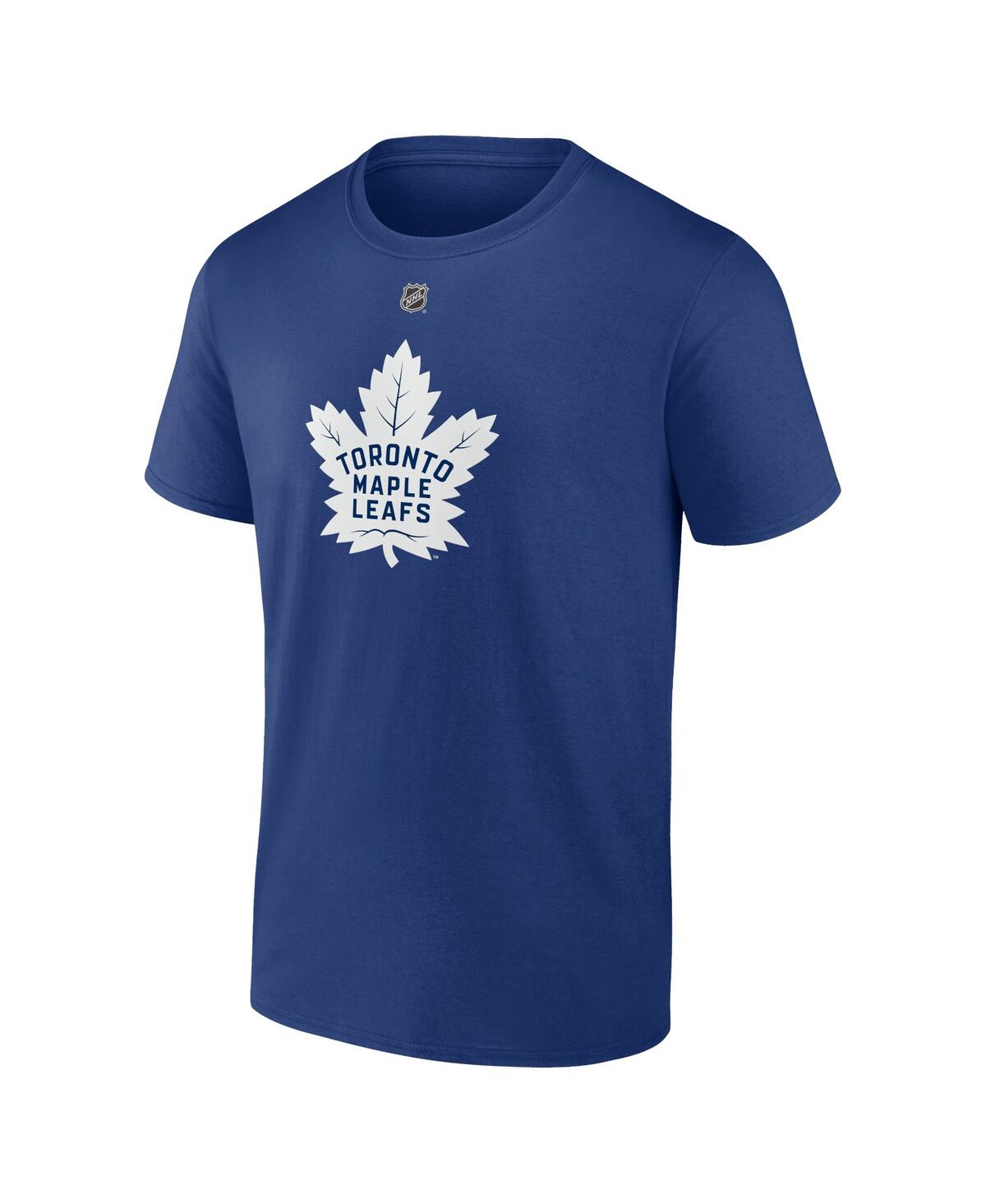 Fanatics Branded Mark Giordano Blue Toronto Maple Leafs Authentic Stack Name & Number T-shirt In Blue