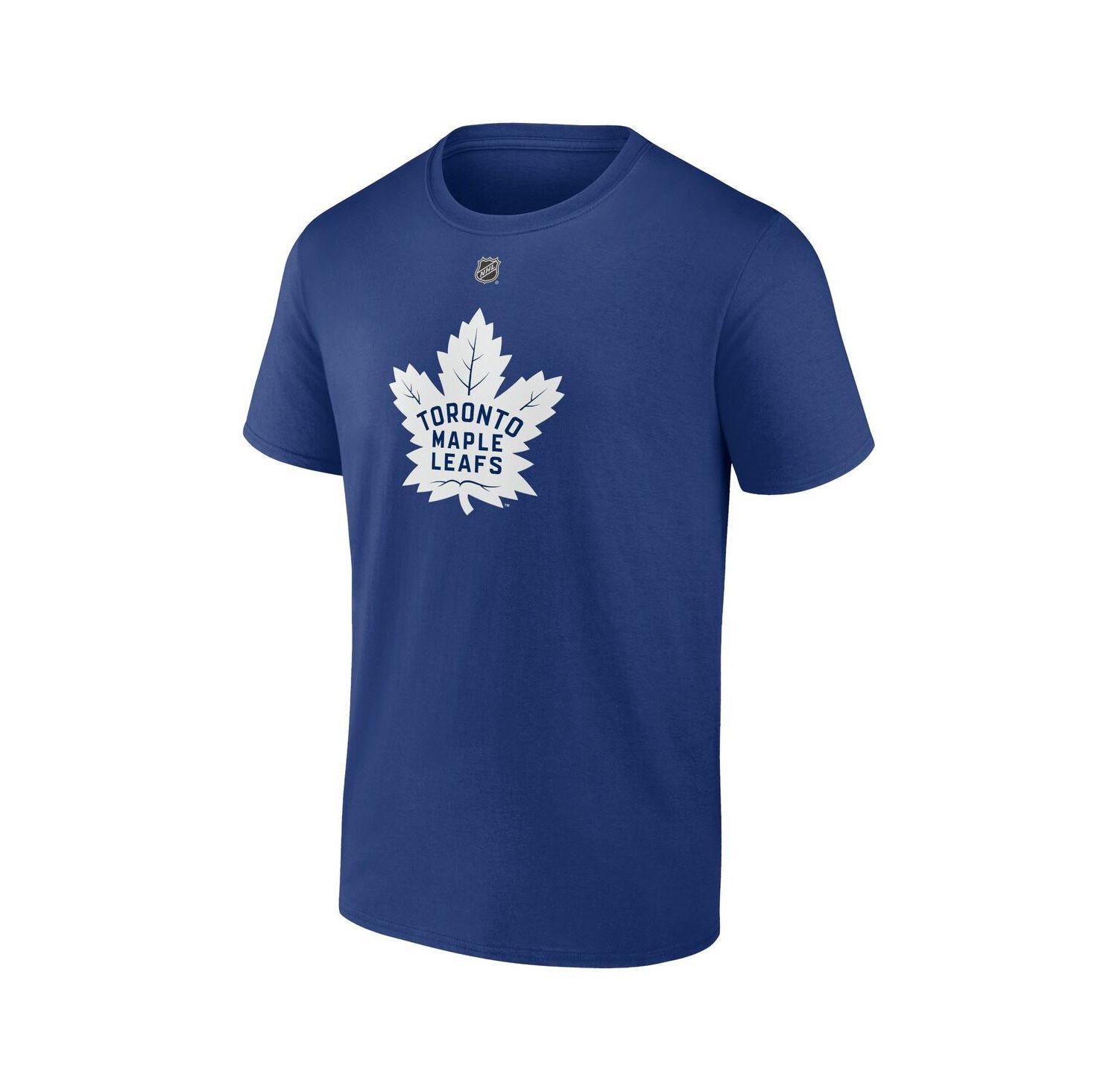 Men's Mark Giordano Blue Toronto Maple Leafs Authentic Stack Name and Number T-shirt